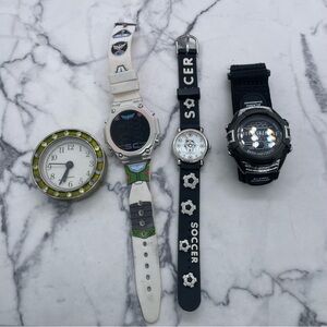 4 Untested Watches Need Batteries AS IS